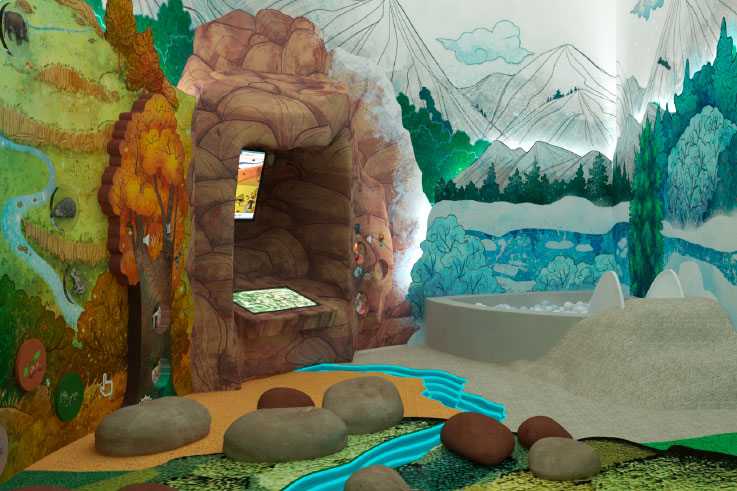Разработка концепции и дизайн проекта детской игровой зоны (детской площадки) Визит-центра Национального парка «Кисловодский».